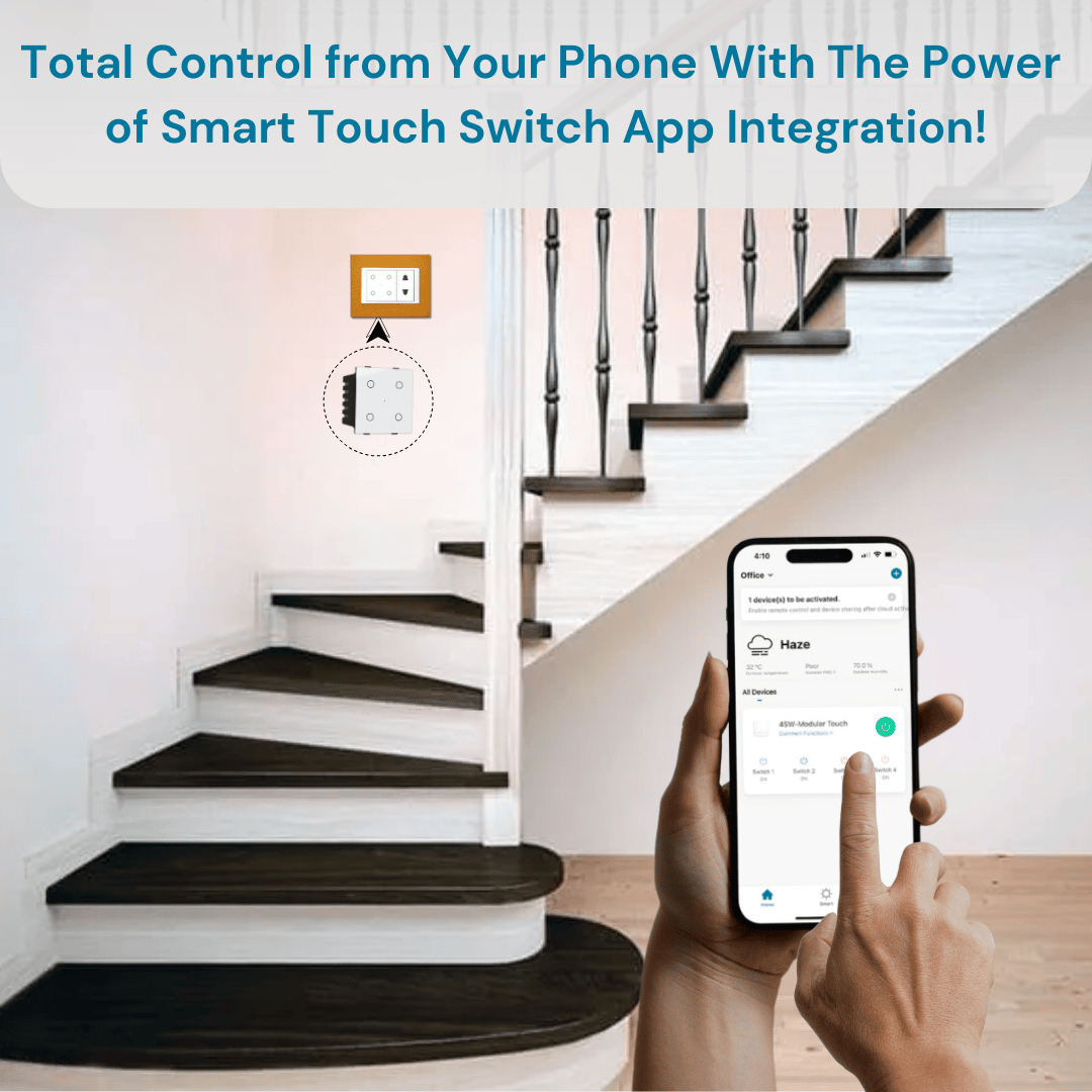 Wynbee® Air Smart 4 Relay Touch Switch (6A each)
